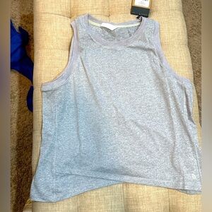 The North Face Women’s Dawn Dream Open Back Scalloped Hem Tank XL NWT in Grey